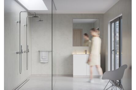 Fibo Marble Wandpaneel TM00 TG2 Glad 2273 White Marble PEFC 70% 2720x620x10mm 2pp