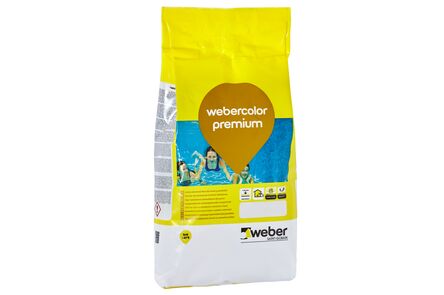 weber.color premium voegmiddel 1-15mm lichtgrijs zak 5kg