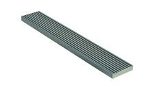 NaturinForm Randplanken Graphite Grey 1 zijde geribbeld/geborsteld 1 zijde glad 15x68x4000mm