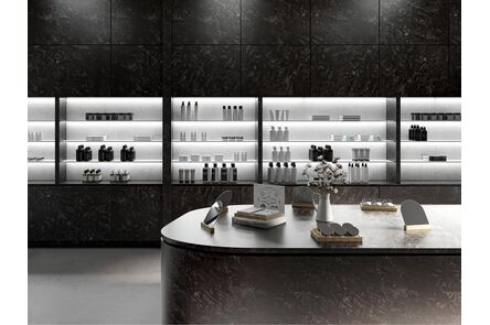 Krion Solid Surface luxury l908 nebula black