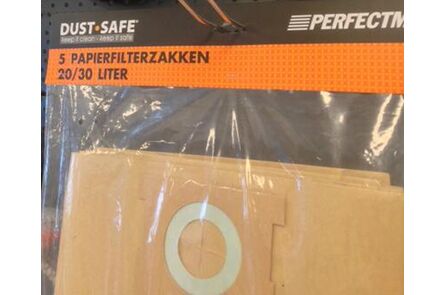 perfectmate dust safe filterzakken 20/30ltr zak a (set van 5 stuks)