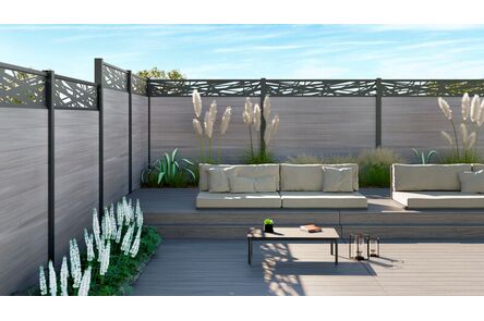 decopaneel hera horizontaal RAL 7016 3000x1750mm