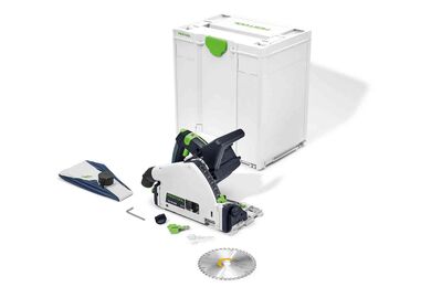 FESTOOL Accu invalcirkelzaag TSC 55 KEB-Basic-5,2 18/36v 5,2 Ah Li-ion Zwart/Groen