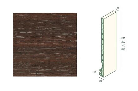 keralit dakrandpaneel 2825 classic mahonie 250x20x10 6000mm