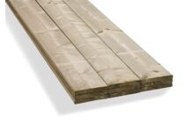 Plank Vurenhout Geschaafd - Geimpregneerd - FSC 22x100x4200mm