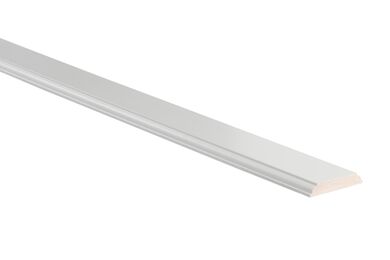 Q-PINE Qlassic Architraaf Grenenhout B Gegrond, QP37 FSC 15x90x4800mm - Wit