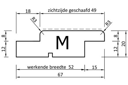vure noir onbehandeld shiplap model m geborsteld 25x75x4200
