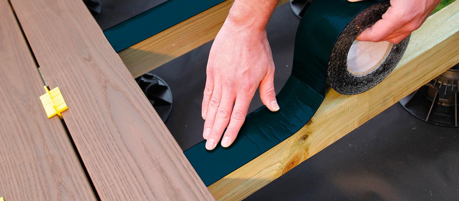 Bitudeck Afdekband Bitumen Elastomeer Zwart rol 75mm rol 10m