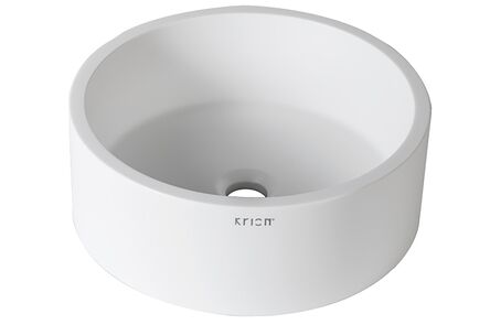 Krion Solid Surface spoelbak 3-way snow white b210 d40 1100 on top