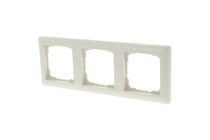 Gira System 55 Afdekraam Inbouw 3-Voudig Vertikaal/Horizontaal Creme