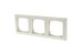 Gira System 55 Afdekraam Inbouw 3-Voudig Vertikaal/Horizontaal Creme