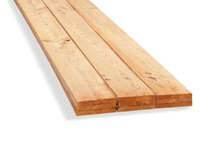 douglas plank vers gezaagd ruw 70%pefc 22x150x5000