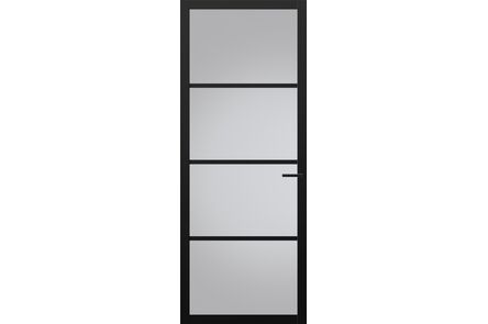 Svedex Glasdeur Superlak NDB900 Rookglas Diep zwart Stomp Loopslot 880x2315mm