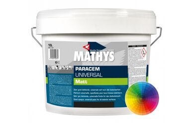 MATHYS Paracem Deco Matt Latex Basis Mat Pastel 10ltr