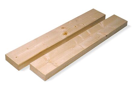 vuren me betonbadding geschaafd  60x160x4800