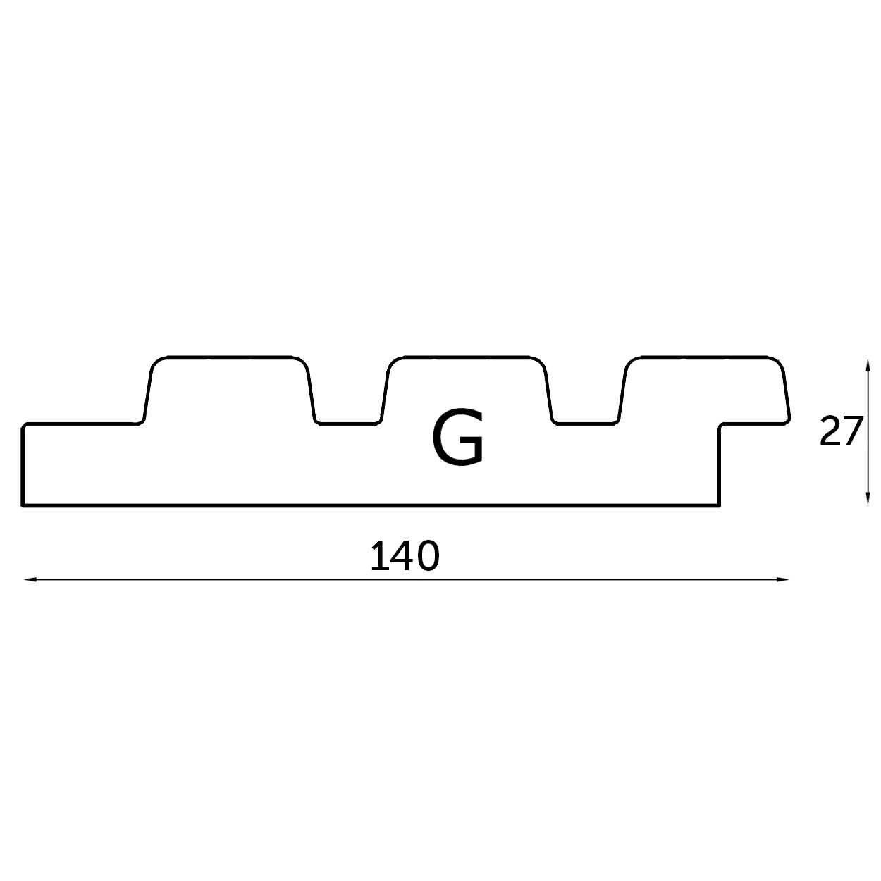 Obèche Noir lines g3 geschaafd zwart gegrond FSC 100% 32x150x1000mm