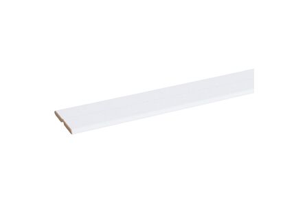 Agnes kniklijst 14TF wit structuur fijn 4,3x51mm 260cm