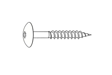 Schroef voor Trespa RAL 9010 zuiver wit 100st