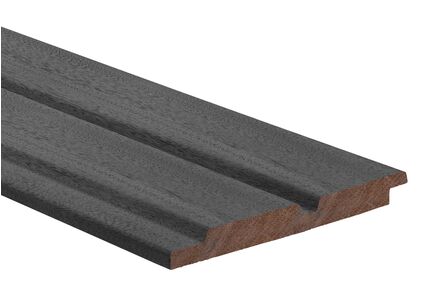 dabé noir dubbele channel siding zwart 25x200x1000mm