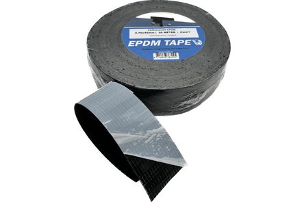 schuimband zelfklevend EPDM zwart rol 1st 1x45mm Rol 20m