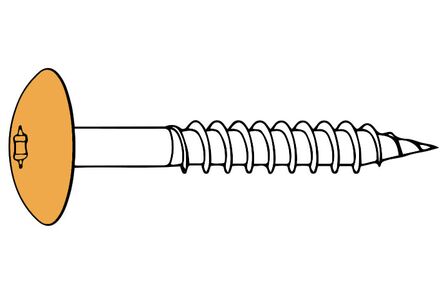 equitone schroef okergeel a2 te20/lt20/la20 5,5x35 100st