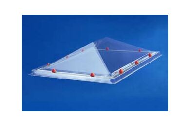 SKYLUX Lichtkoepel Piramyde vormig Polycarbonaat Opaal Triplewandig 70x70cm