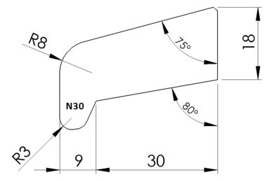 Neuslat Meranti Hardhout Gegrond, model N30 FSC 18x45x4000mm