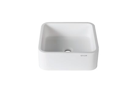Krion Solid Surface spoelbak 3-way snow white b603 40x40 1100 on top