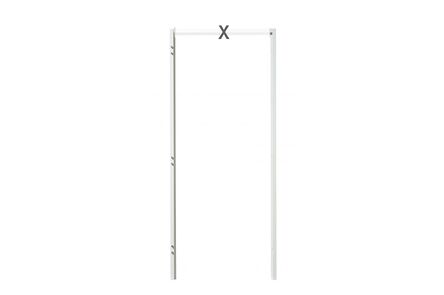 Berdo stijlenset RZ opdek li kristalwit 100mm