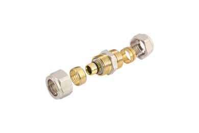 Bonfix rechte verloopkoppeling alu-knel x knel 16x15mm