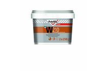Polyfilla Pro Houtvulmiddel Houtreparatiepasta W210 2 Componenten Gebroken wit pot-in-pot 2x250gr