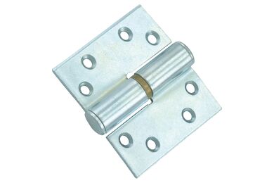 Kogelpaumelle Rechte Hoek DIN Links met Messing Pen Verzinkt 76x76mm