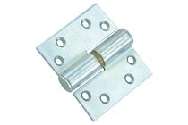 Kogelpaumelle Rechte Hoek DIN Links met Messing Pen Verzinkt 76x76mm