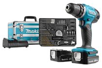 Makita accu schroefboormachine lxt 14,4 v DDF343SYX3 14,4v inclusief Aluminium koffer