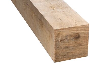 Paal Eikenhout AD Fijnbezaagd PEFC 200x200x3000mm