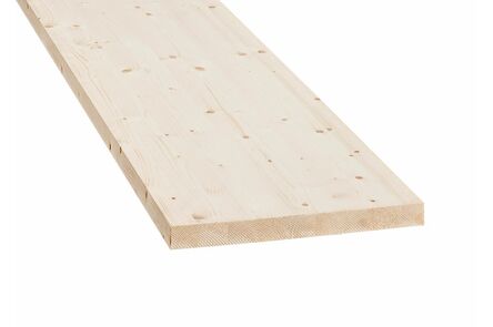 Plank Vurenhout B Gelamineerd en Geschaafd Premium FSC 40x400x4700mm