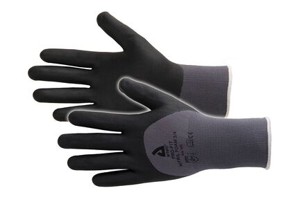 artelli handschoen pro-nitril foam 3/4 maat 9 zwart/grijs 1 paar