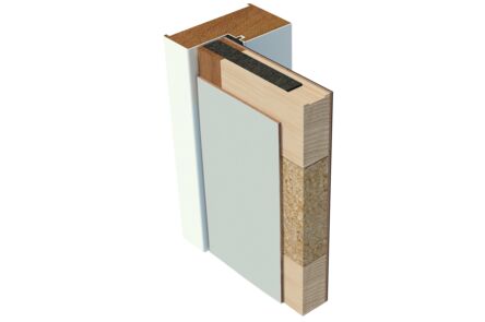 VAN VUUREN Pico30 Enkel Machinaal Geplamuurd Stompe Deur 30 Minuten Brandwerend 880x2315x38mm