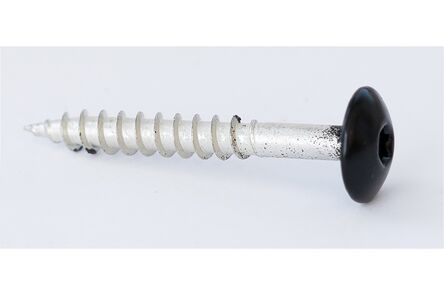 Schroef rvs tbv ISIwall RAL 9005 matzwart 4,8x38mm