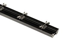 noir fix-clip aluminium zwart model e140 2245 pakket 12st