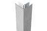 protex urban buitenhoekprofiel 2-delig ral 7047 cementgrijs aluminium 3000mm