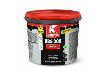 griffon bs-200 rubber tix afdichtingsmiddel zwart 16ltr