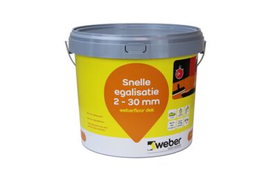 Weberfloor dek vloeregalisatie 2-30mm universeel 20kg