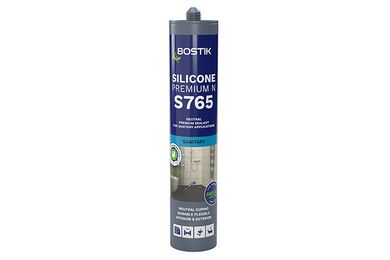bostik siliconenkit s765 zilvergrijs koker 310ml