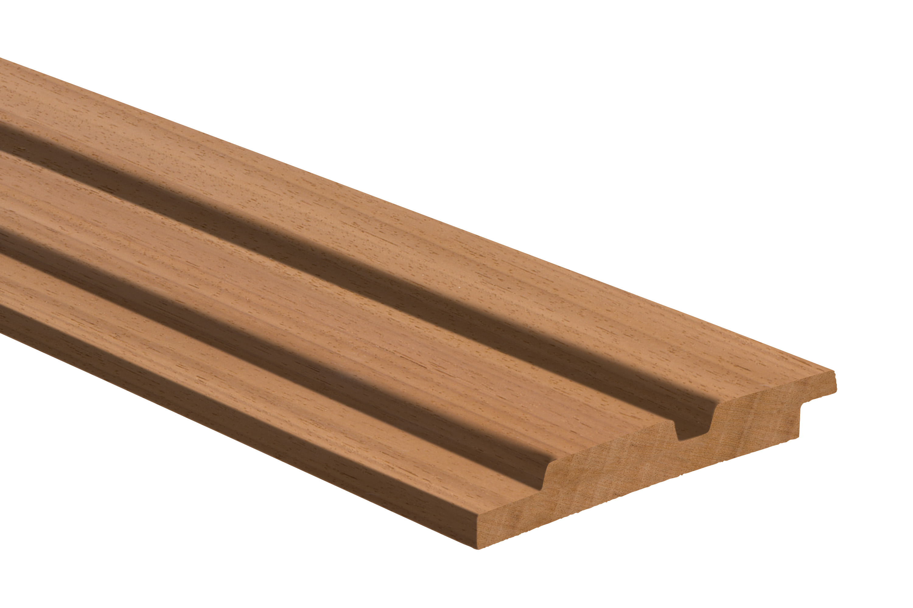 Obèche Noir dubbele channel siding geschaafd onbehandeld FSC 100% 25x150x1000mm