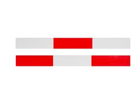 vuren c geschaafd schrikplank rood/wit 22x150x5100