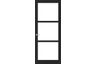 weekamp stijldeur wk6356-c st zwart glas maatwerk