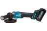 Makita accu haakse slijper xgt 40 v max GA008GM201 36v inclusief Mbox 125mm