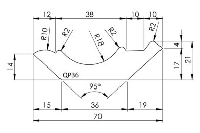 Q-PINE Qlassic Sierlijst Grenenhout B QP36 FSC 21x70x4800mm - Wit