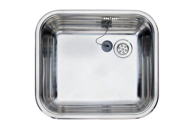 Reginox spoelunit vierkant r18 4035osk rvs opbouw met stop en ketting